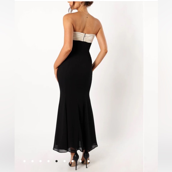 Petal + Pup CECILIA STRAPLESS MAXI DRESS - BLACK - Picture 3 of 4